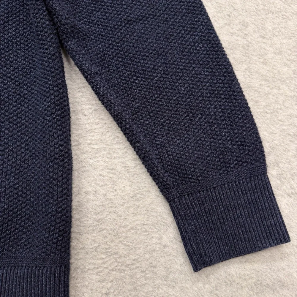 Lululemon Sweater Mens S Blue Textured Knit Crewneck